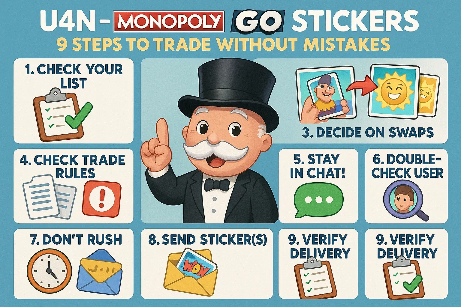Monopoly Go Stickers: 9 Steps to Trade Without Mistakes