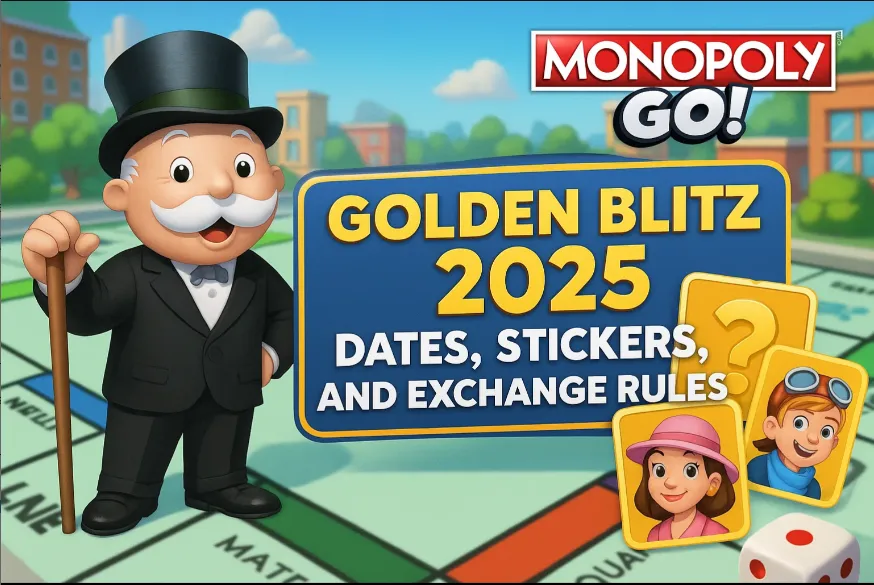Monopoly GO Golden Blitz 2025 Dates, Stickers, and Exchange Rules