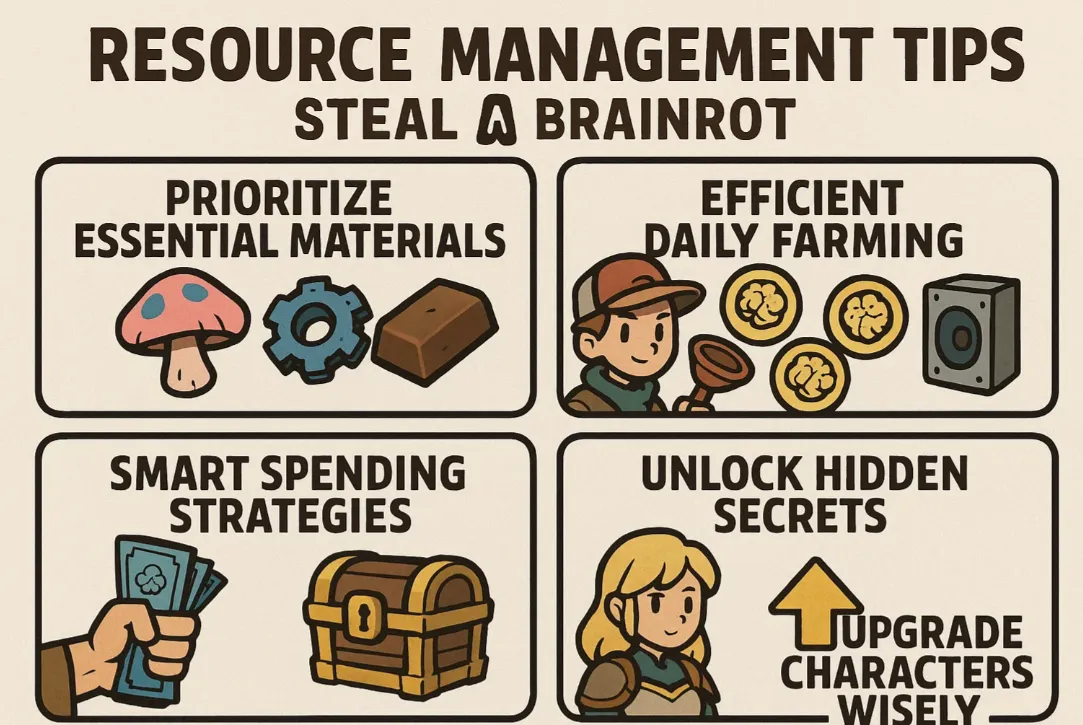 Steal A Brainrot Resource Management Tips