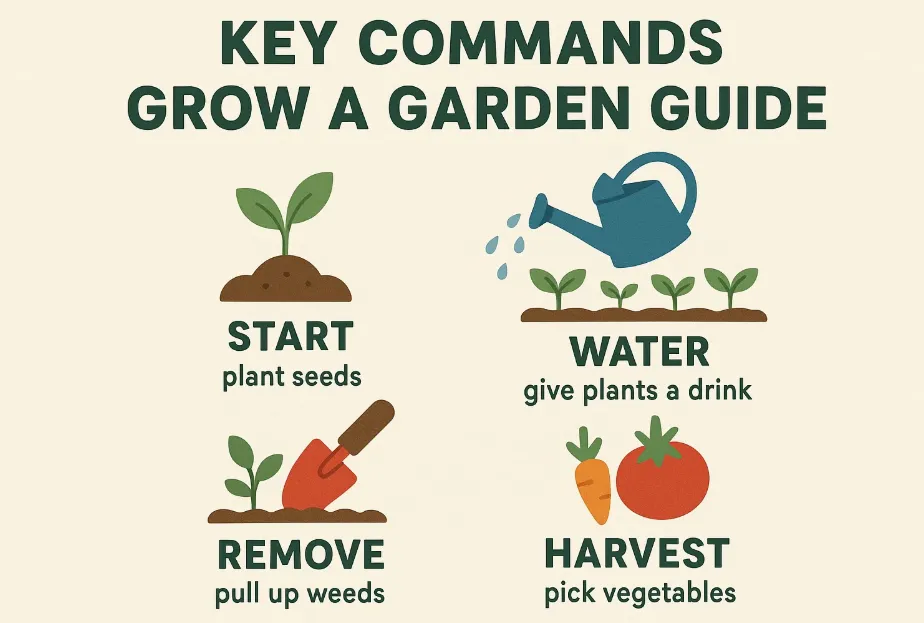 Key Commands Grow A Garden Guide