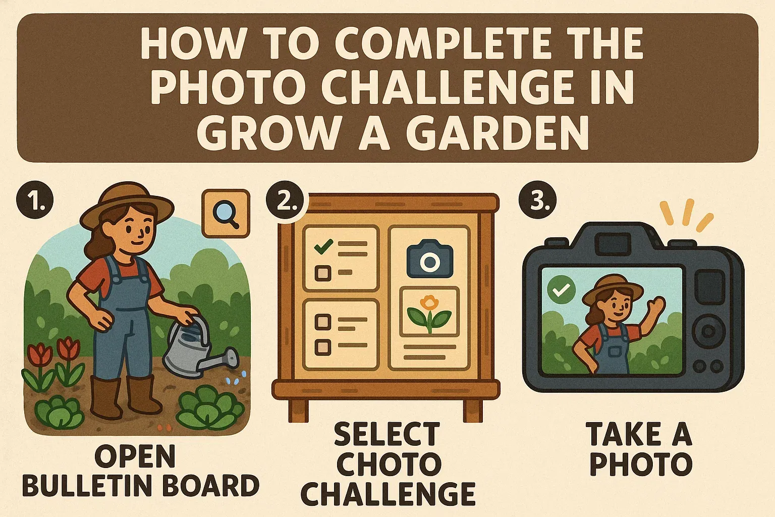 How to Complete the Photo Challenge in Grow A Garden