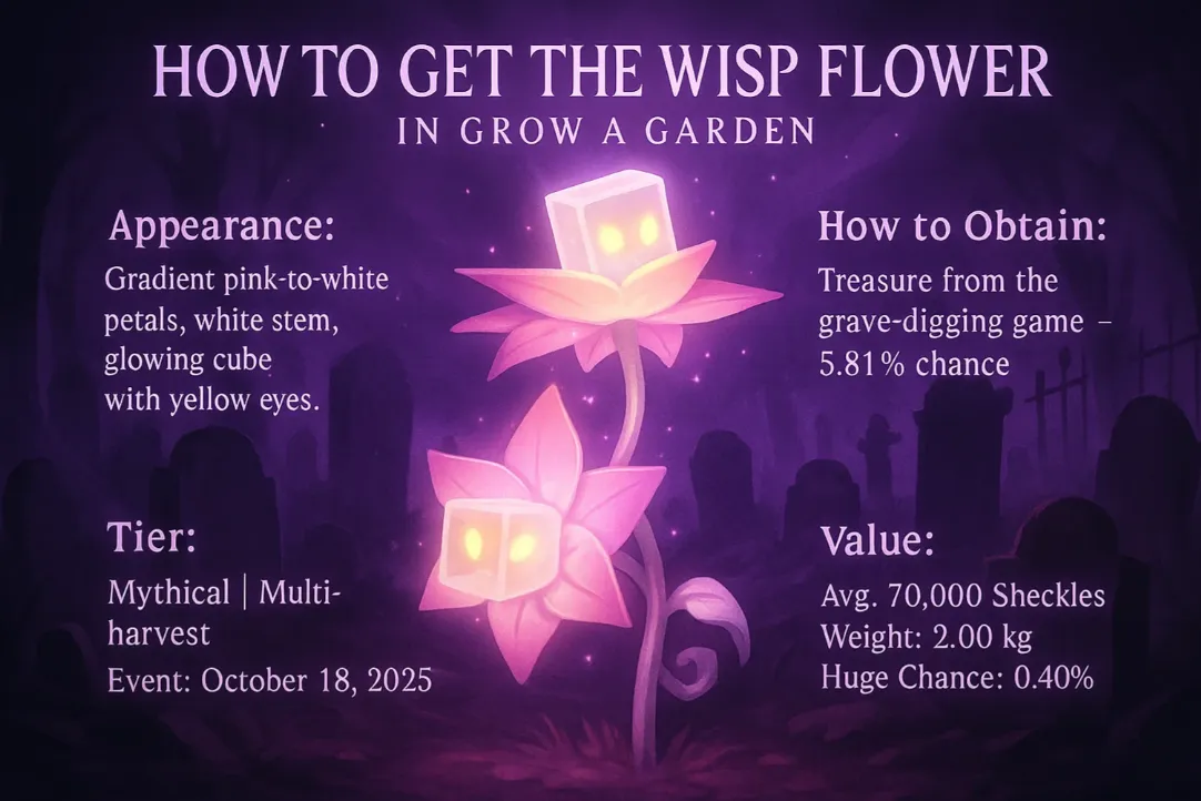 How to Get the Wisp Flower in Grow a Garden How to Get the Wisp Flower in Grow a Garden