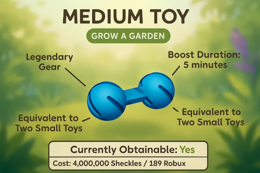 How to Get the Medium Toy in Grow a Garden